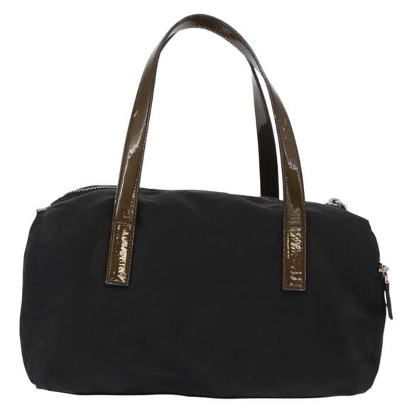 PRADA Hand Bag Nylon Black Silver Auth 153944 - Picture 2 of 16